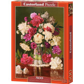 Castorland puzzle Pivoňky ve váze - 500 dílků