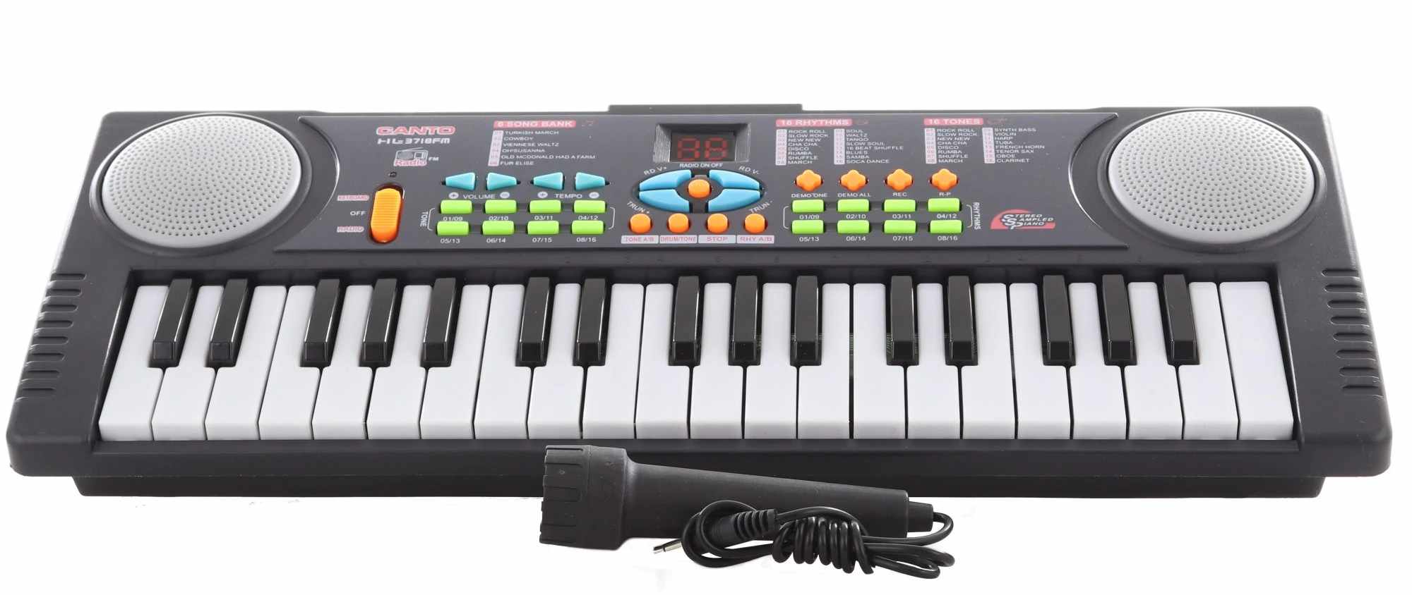 Elektronické dětské pianko s rádiem