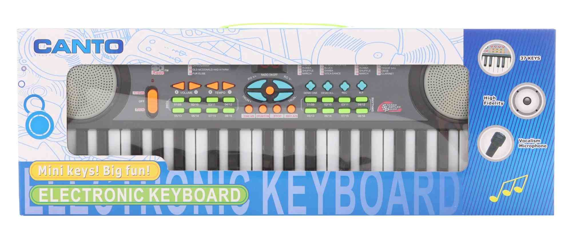 Elektronické dětské pianko s rádiem