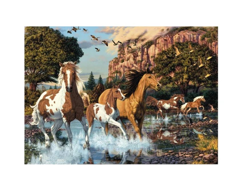 Dino Puzzle Skrytí koně 1000 dílků secret collection