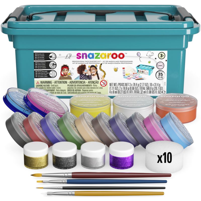 Snazaroo Obličejové barvy, Velký Profi Box - 1500 obličejů