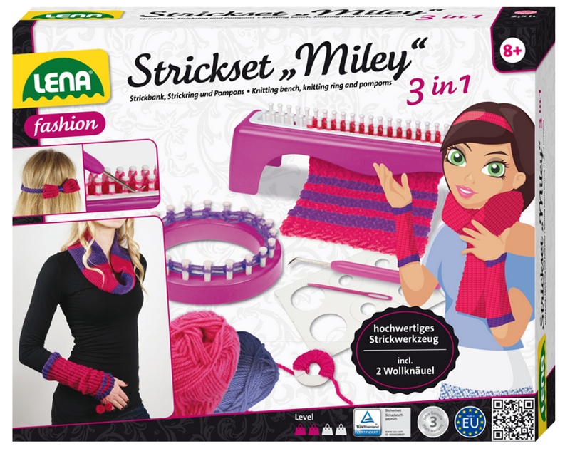 Lena Pletací sada Miley 3v1