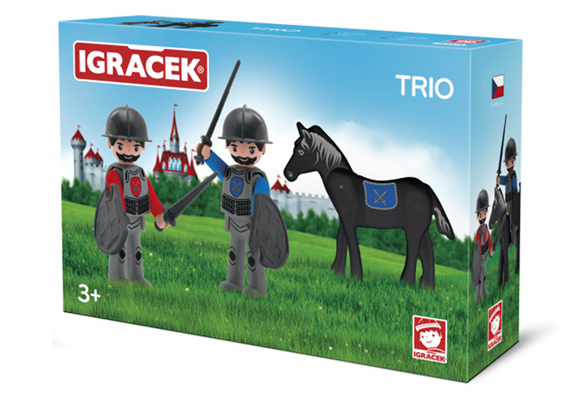 EFKO IGRÁČEK TRIO - Dva rytíři a černý kůň