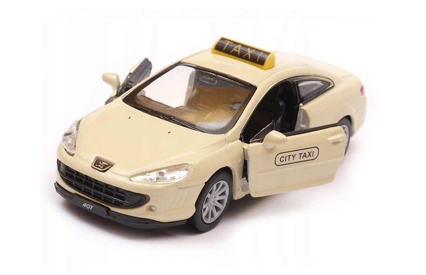 Welly Peugeot Coupe 407 City Taxi 1:34-39