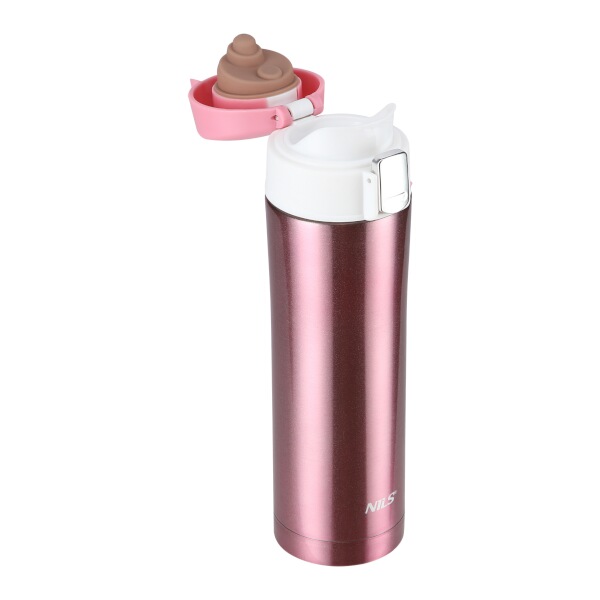 Termoska NILS Camp NCB10 růžová, 500 ml.