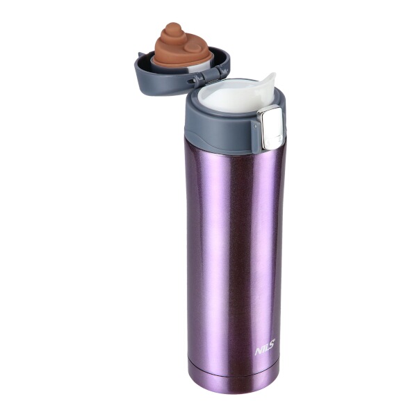 Termoska NILS Camp NCB10 fialová, 500 ml.