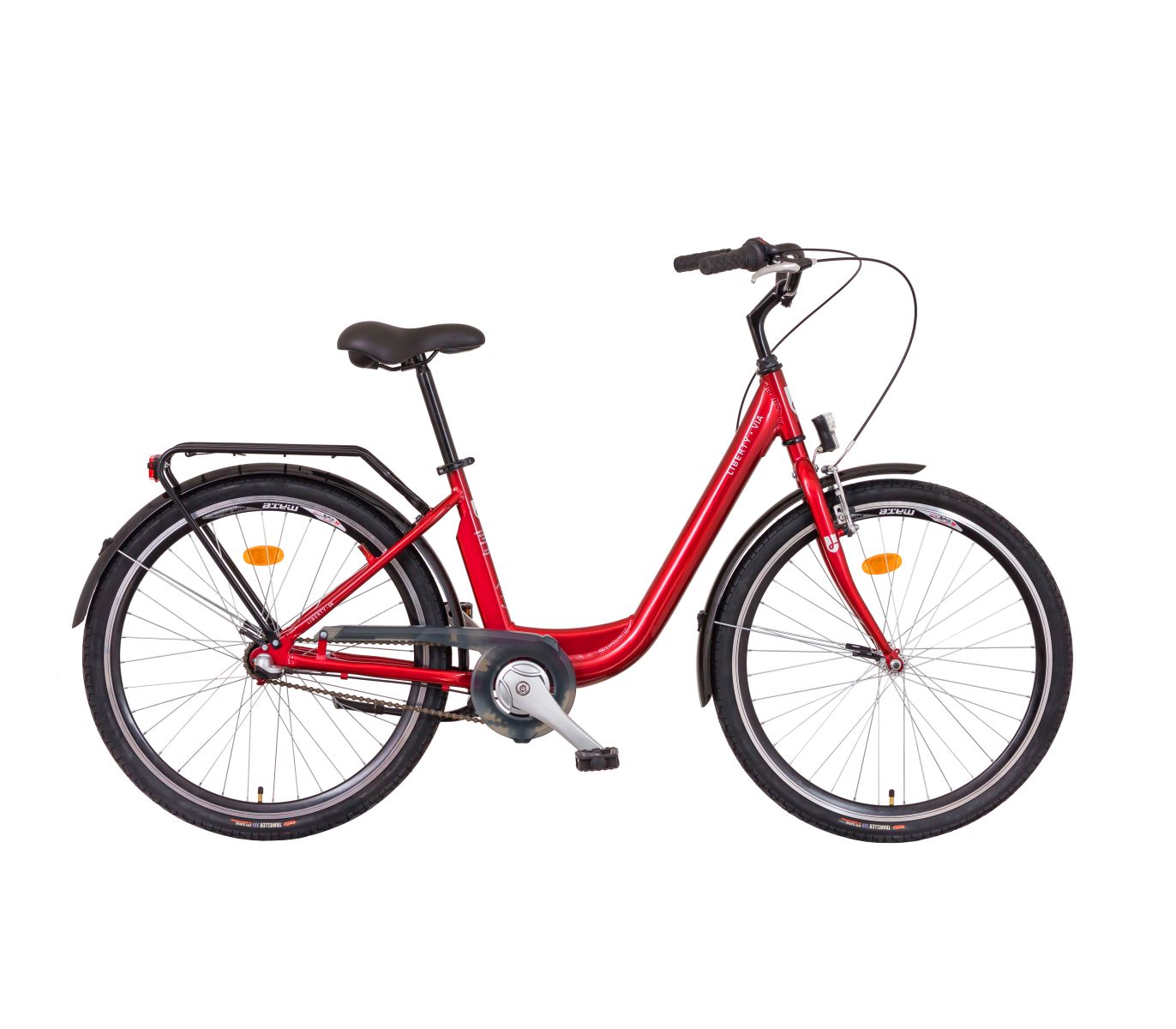 LIBERTY Městské jízdní kolo VIA 7spd NEXUS 26" 2026 červené
