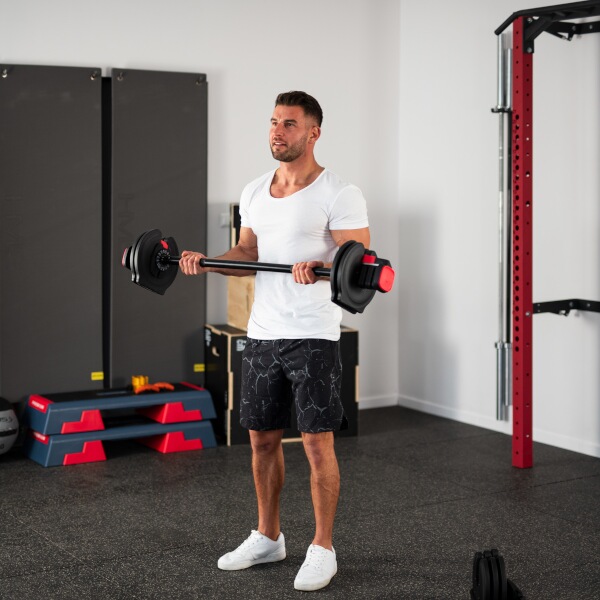 Jednoruční, obouruční variabilní činka HMS SGR40 PRO SET 2v1, 40 kg