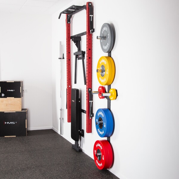 Multifunkční posilovací stojan, Power Rack HMS KLT22 červený