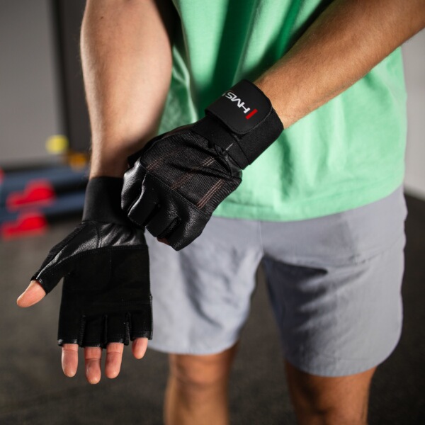 Fitness rukavice HMS RST04 černé S