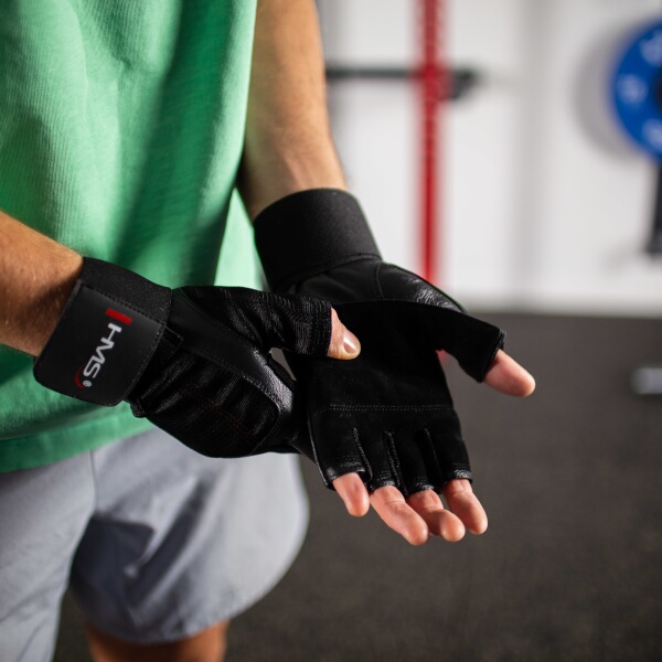 Fitness rukavice HMS RST04 černé S