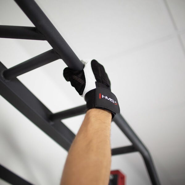 Fitness rukavice HMS RST04 bílé S