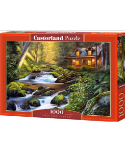 Castorland puzzle 1000 dílků - Domek u řeky