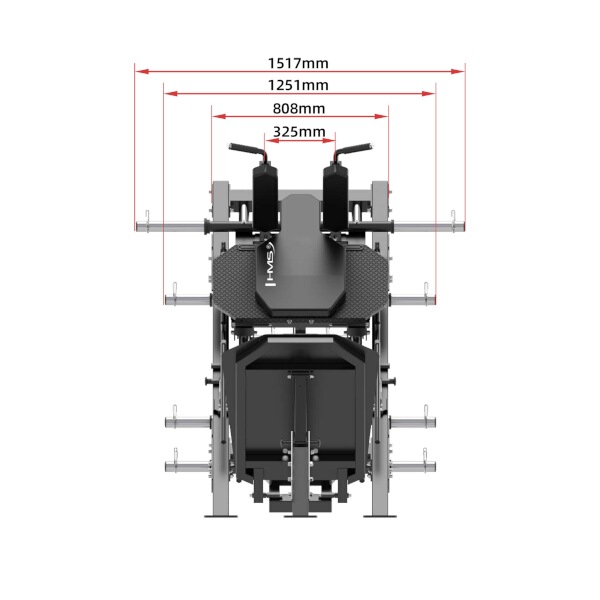 HMS LP3175 je Leg-press a Hacken dřep