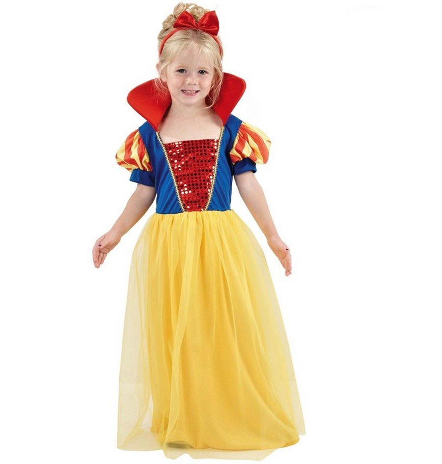 Dětský kostým na karneval Sněhurka, 92-104 cm