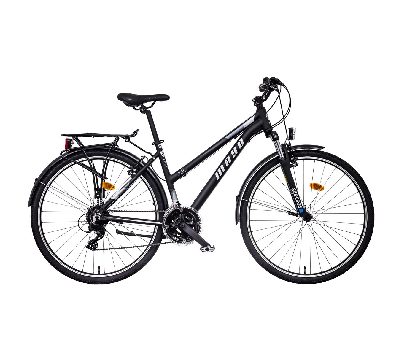 Mayo XR Tour Lite Trek Flat Dámské trekové kolo, černo-šedé