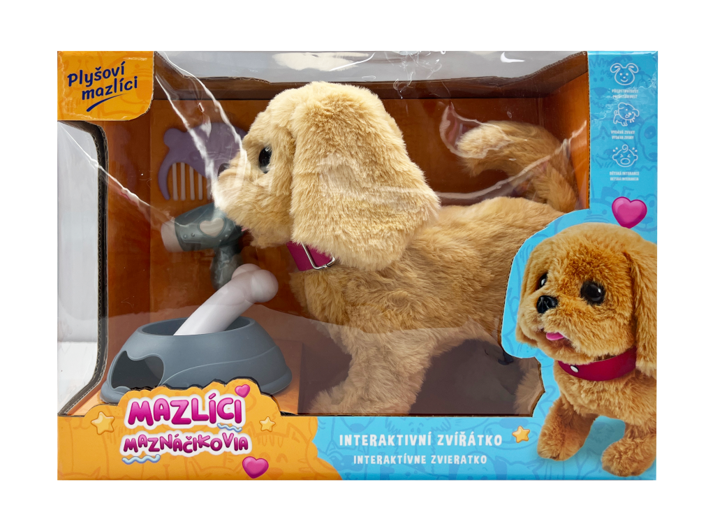 Alltoys Pejsek Alík, Béžový, Mazlíci hrací set