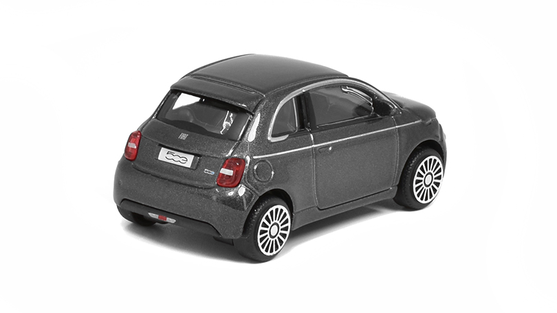 Bburago Street Fire Collezione Fiat 500e 2021, šedý 1:43