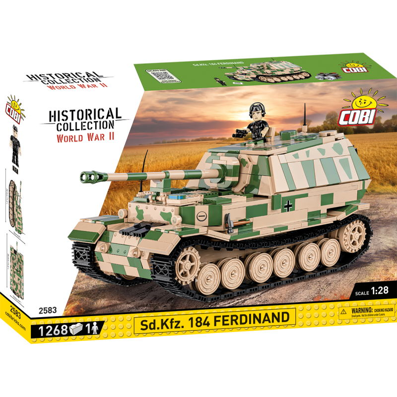 COBI 2583 II WW Sd. Kfz. 184 Ferdinand, 1:28, 1268 kostek