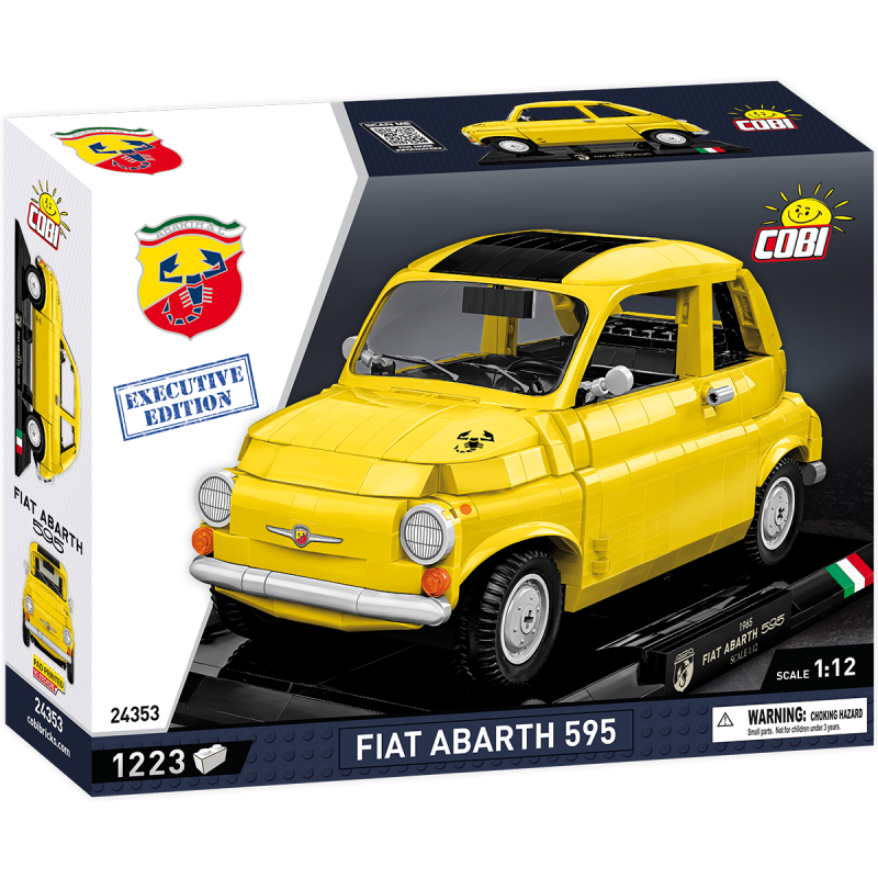 Cobi 24353 Fiat Abarth 595, EXECUTIVE EDITION, 1:12, 1223 kostek