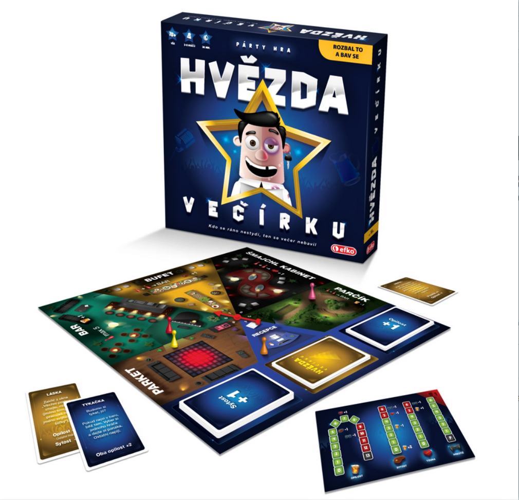 Efko Hvězda večírku - společenská hra na párty