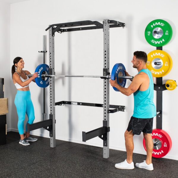HMS KLT23 Skládací posilovací klec, Power Rack, šedá