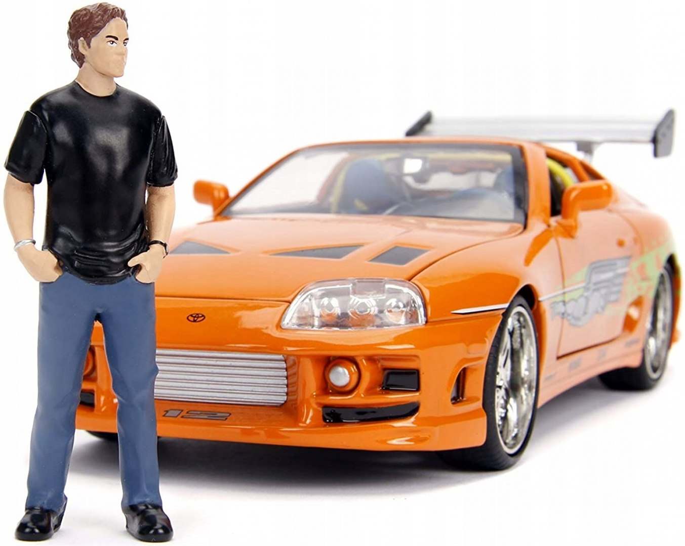 Rychle a zběsile auto 1995 Toyota Supra a figurka Brian O’Conner 1:24