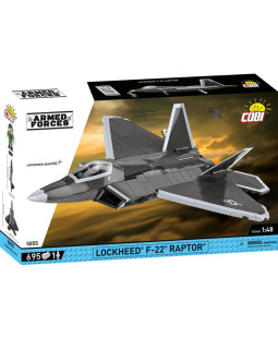 COBI 5855 Armed Forces Lockheed F-22 Raptor, 1:48, 695 kostek