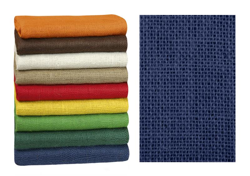 Bellatex Dekorační jutová plachetka tm. modrá - 1,3mx3m