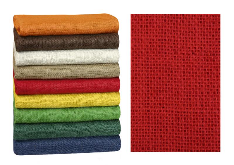 Bellatex Dekorační jutová plachetka červená - 1,3mx3m