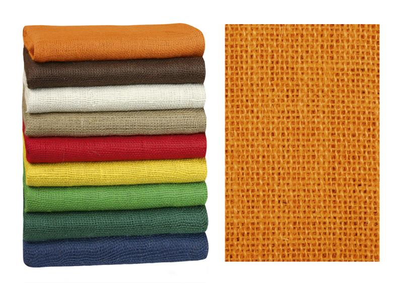 Bellatex Dekorační jutová plachetka oranžová - 1,3m x 3m