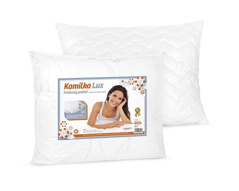 Bellatex Polštář dětský s proševem Kamilka LUX bílý - 40x60 cm