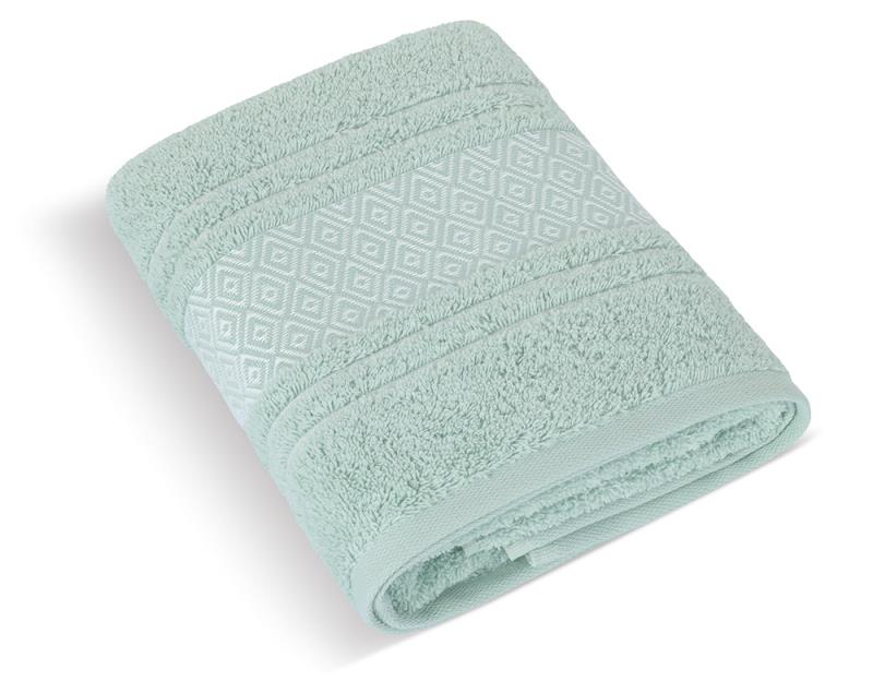 Bellatex Froté ručník Mozaika, mintový - 50x100 cm