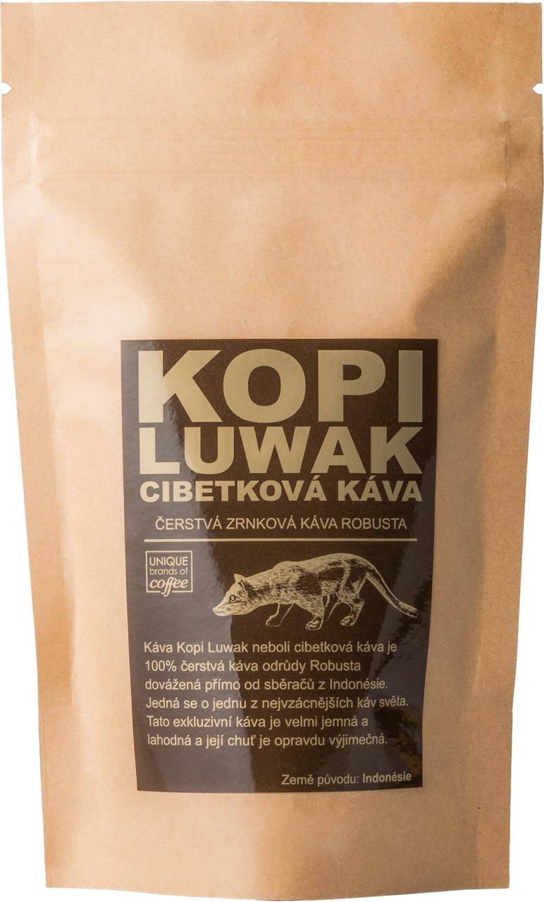 Kopi Luwak cibetková káva Robusta 200g