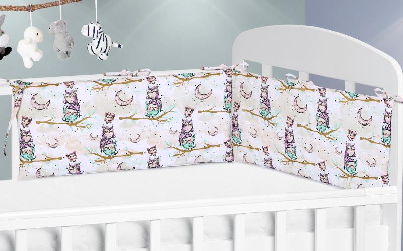 Bellatex Mantinel do dětské postýlky, Sovička na větvi - 70x28 cm
