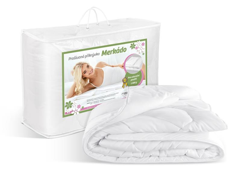 Bellatex Přikrývka Merkado Aloe Vera, letní, 495g - 140x220 cm
