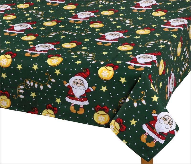 Bellatex Ubrus Vánoční motiv zelená - 100x100 cm