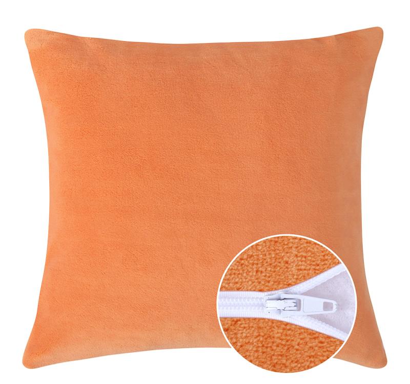 Bellatex Polštářek MIKRO Lososová - 40x40 cm se zipem