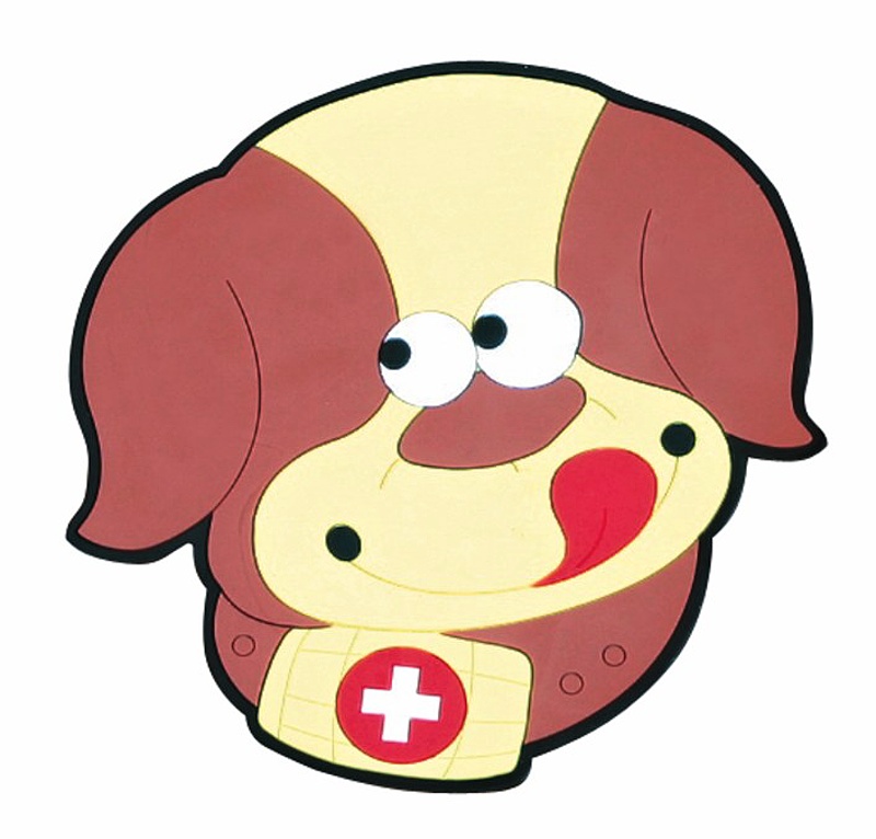 Bellatex kuchyňská podložka Hnědý pejsek, 10 x 10 cm