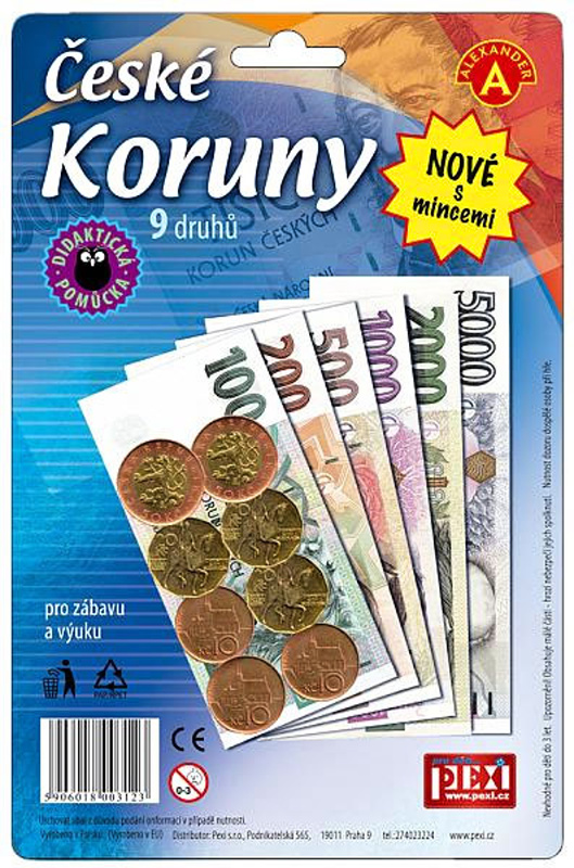 České koruny Alexander - Peníze na hraní