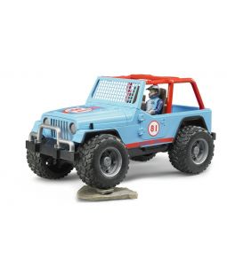 Bruder 2541 Jeep Cross Country s figurkou modrý