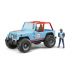 Bruder 2541 Jeep Cross Country s figurkou modrý