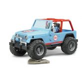 Bruder 2541 Jeep Cross Country s figurkou modrý