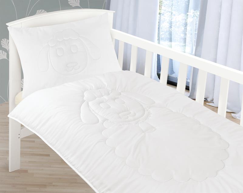 Bellatex dětská sada OVEČKA prošívaný polštář a peřina - 90x135 cm, 40x60 cm