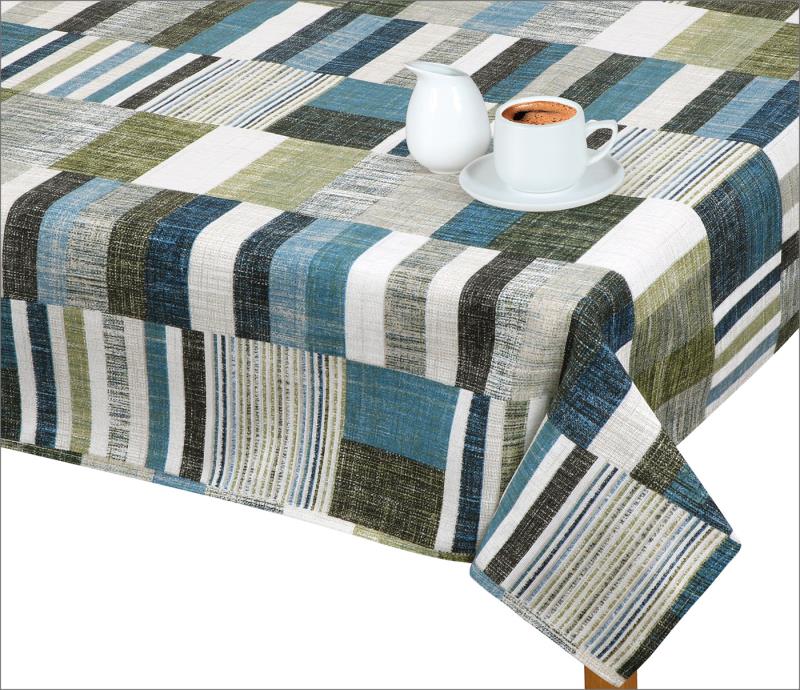 Bellatex Ubrus EMA, Dlaždice modrá, šedá - 70x70 cm