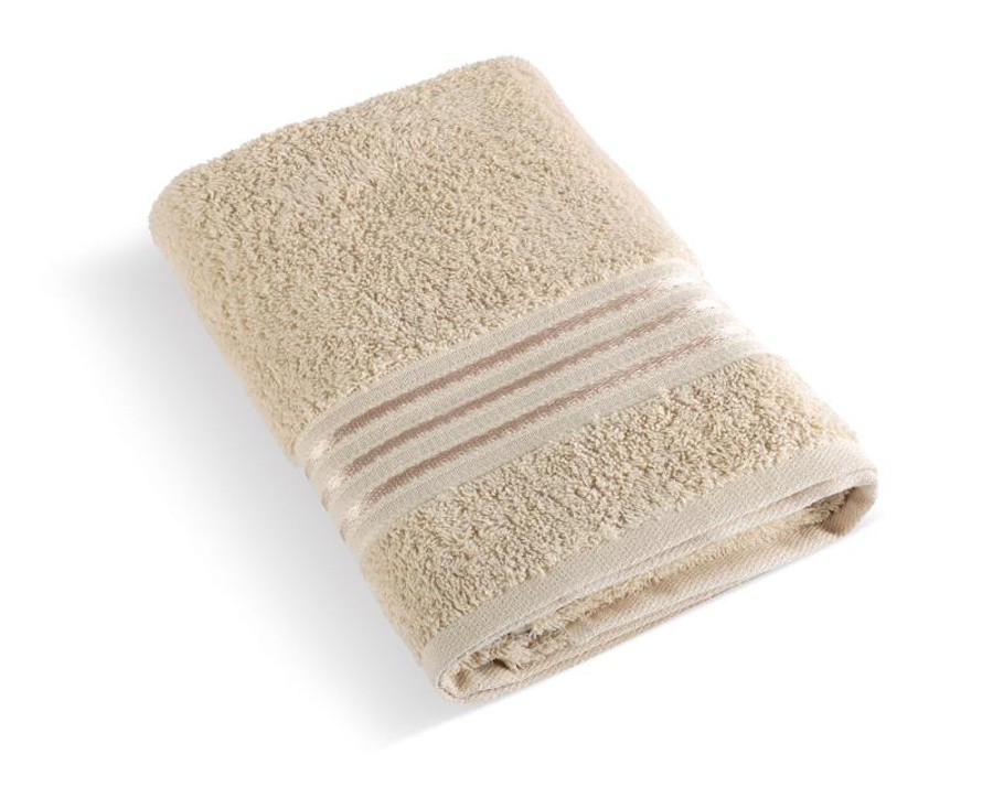 Bellatex Froté ručník kolekce Linie, světle béžový - 50x100 cm