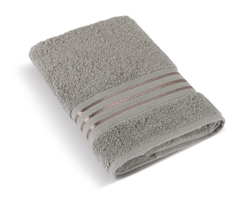 Bellatex Froté ručník kolekce Linie, tmavě šedý - 50x100 cm