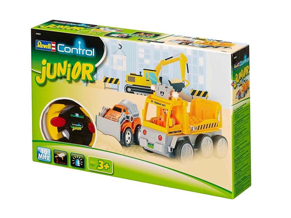RC autíčko Revell Junior 23003 Tow Loader with excavator 40 MHz