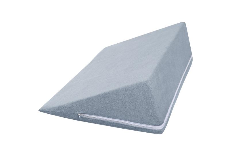 Bellatex Povlak na klínový podhlavník, Froté modrošedý - 80x50x20 cm
