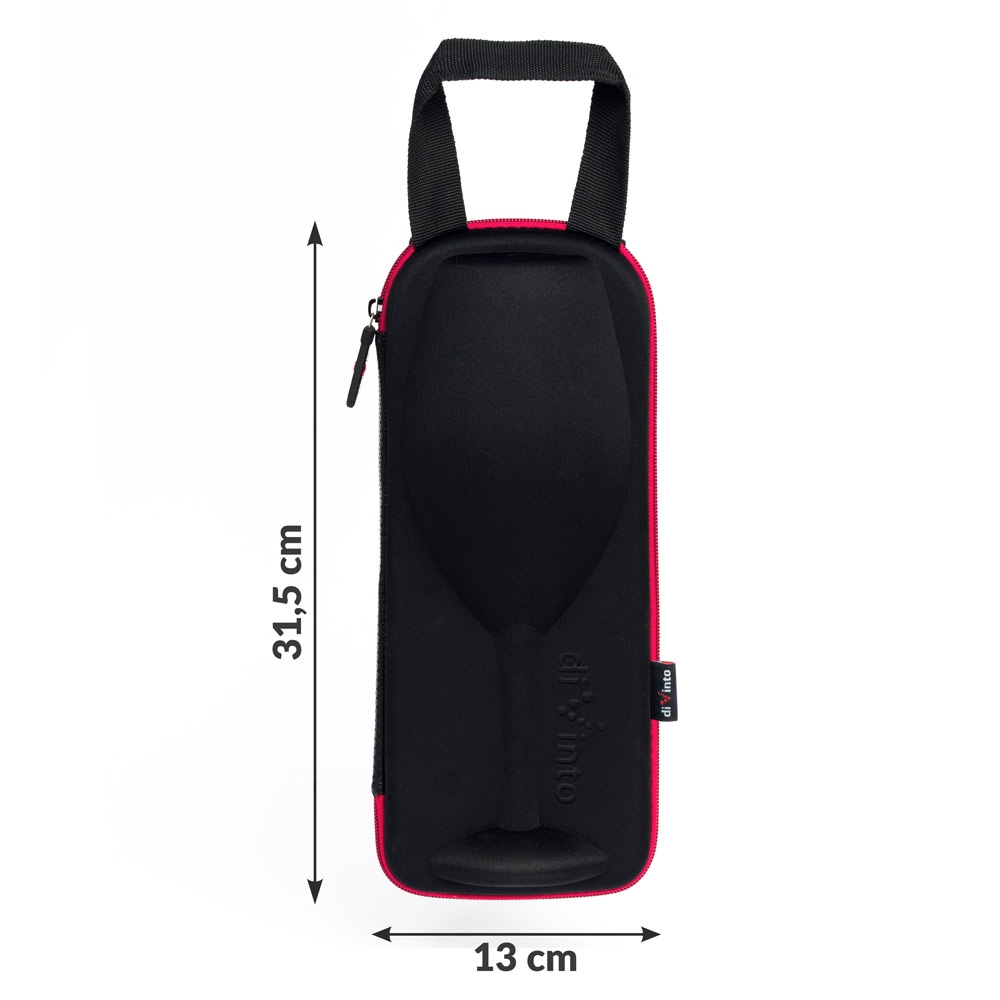 diVinto Slavnostní obří sklenice na víno, 750 ml., Černá